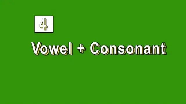 A green background with the words " towel and consonant ".